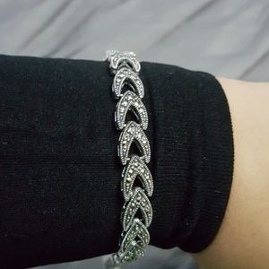 Sterling Silver Marcasite Bracelet